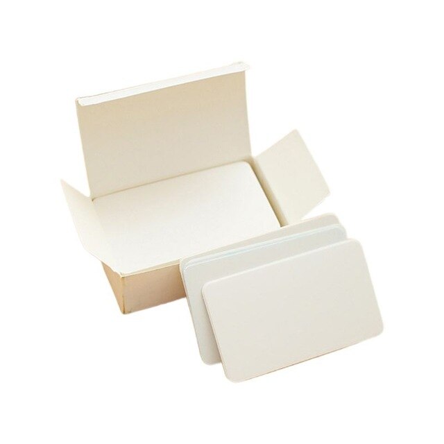 100 piezas de tarjetas negras, tarjeta blanca en blanco, Navidad, Día de San Valentín, caja de papel DIY, nuevo