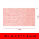 Self-adhesive wallpaper 3d stereo wall stickers bedroom warm background wall soft pack foam wallpaper decorative stickers