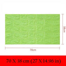 Self-adhesive wallpaper 3d stereo wall stickers bedroom warm background wall soft pack foam wallpaper decorative stickers