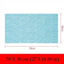 Self-adhesive wallpaper 3d stereo wall stickers bedroom warm background wall soft pack foam wallpaper decorative stickers