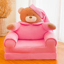 Children Folding Small Sofa Bed Nap Cartoon Cute Lazy Lying Seat Stool Removable and Washable Kids Sofa Kids Chair