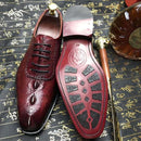 Chue New Arrival Men Dress Shoes  Sturgeon Skin Male Leather Sole Leisure  Wedding
