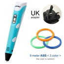 Myriwell 3D Pen DIY 3D Printer Pen Drawing Pens 3d Printing Best for Kids With ABS Filament 1.75mm Christmas Birthday Gift