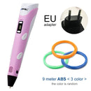 Myriwell 3D Pen DIY 3D Printer Pen Drawing Pens 3d Printing Best for Kids With ABS Filament 1.75mm Christmas Birthday Gift
