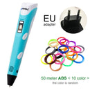 Myriwell 3D Pen DIY 3D Printer Pen Drawing Pens 3d Printing Best for Kids With ABS Filament 1.75mm Christmas Birthday Gift
