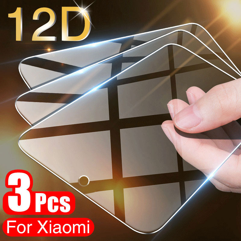 3 uds cubierta completa de vidrio templado para Xiaomi Mi 9 SE Protector de pantalla para Xiaomi Mi 9 9T 8 Lite A3 A2 A1 pocofone F1 MAX 3 2 vidrio