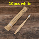 Cepillo de dientes ecológico de 5/10 Uds., cepillos de dientes reutilizables de bambú, cepillo de dientes suave portátil de madera para adultos para uso doméstico, de viaje, en Hotel