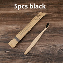 Cepillo de dientes ecológico de 5/10 Uds., cepillos de dientes reutilizables de bambú, cepillo de dientes suave portátil de madera para adultos para uso doméstico, de viaje, en Hotel