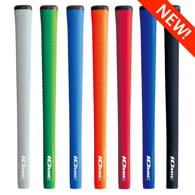 Nuevo 10PCS IOMIC STICKY 2.3 Golf Grips Universal Rubber Golf Grips 7 colores Elección ENVÍO GRATIS