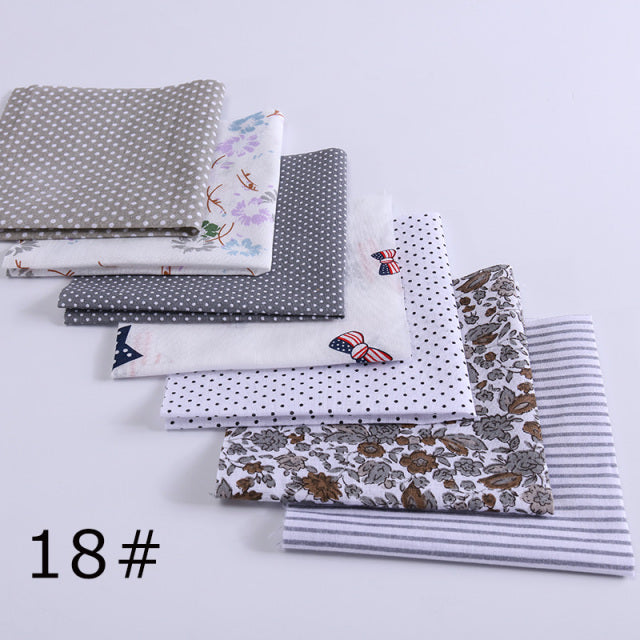24*25Cm o 10*10Cm tela de algodón tela impresa costura telas acolchadas para Patchwork costura DIY accesorios hechos a mano T7866