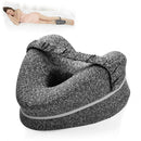 Almohada ortopédica para dormir, almohadas posicionadoras de piernas de espuma viscoelástica, cojín de soporte de rodilla entre las piernas para el dolor de cadera, ciática