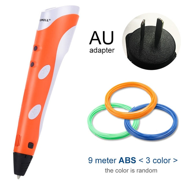 Myriwell 3D Pen Original DIY 3D Printing Pen With 1.75mm ABS Filament Creative Toy Birthday Gift For Kids Design Drawing