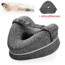 Almohada ortopédica para dormir, almohadas posicionadoras de piernas de espuma viscoelástica, cojín de soporte de rodilla entre las piernas para el dolor de cadera, ciática