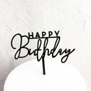 Nuevo Topper para tarta de feliz cumpleaños, corazón de oro rosa, adorno acrílico para pastel de cumpleaños para niños, adornos de pastel de fiesta, Baby Shower