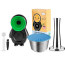 Refillable STAINLESS STEEL Metal Reusable Dolce Gusto Capsule Silicone Cover Dolci Gusto Coffee Machine Coffee Spoon with Clip