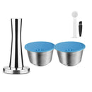 Refillable STAINLESS STEEL Metal Reusable Dolce Gusto Capsule Silicone Cover Dolci Gusto Coffee Machine Coffee Spoon with Clip