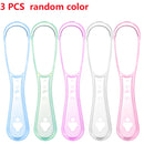 Cepillo de lengua de silicona suave que limpia la superficie de la lengua Cepillos de limpieza oral Raspador de lengua Limpiador Aliento fresco Salud