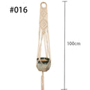 Heiße Verkäufe 100% handgemachte Makramee-Pflanzenaufhänger-Blumen- / Topfaufhänger für Wanddekorations-Countyard-Garten