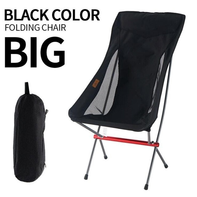 Outdoor Moon Chair Portable Camping Ultralight Folding Chairs Lightweight Backpack Chair for Fishing, Picnic, Hiking Chair