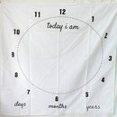 Newborn Baby Milestone Blankets Photography Blanket Flower Print Soft Blanket DIY Infant Photography Props