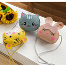 Children Cartoon Animal Shoulder Bag Plush Purse Messengers Bags Handbag Round Zipper Crossbody Bags Shoulder Bag cute shape