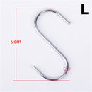 10pcs Stainless Steel S-Shape Hook Kitchen Bedroom Multi-function Railing S Hanger Hook Clasp Holder Hooks Hanging Storage Tools