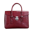 ourui true  new crocodile leather  men briefcase  Large bamboo texture crocodile leather  handbag  male men handbag
