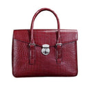 ourui true  new crocodile leather  men briefcase  Large bamboo texture crocodile leather  handbag  male men handbag
