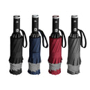 Automatic Reverse Folding Umbrella LED Reflective Strip Automatic Umbrella Flashlight Three-fold Windproof Car Business Umbrella