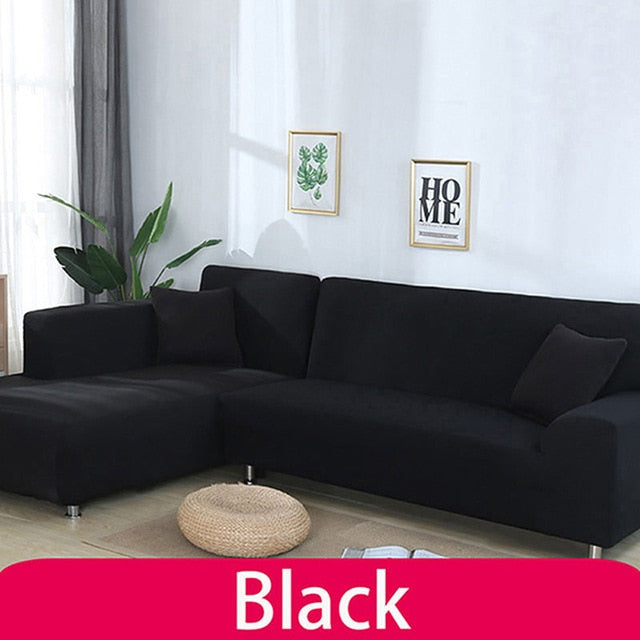 Einfarbiger, elastischer Sofabezug aus Baumwolle All-Inclusive-Stretch-Sofabezug für Wohnzimmer-Funda-Sofa