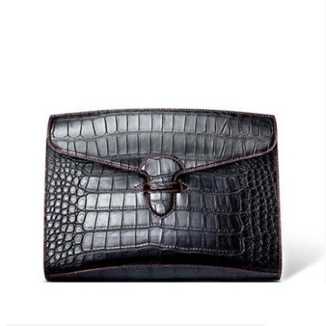 gete men handbag crocodile leather clutch bag fashionable business men's wrist bag large capacity men's bag