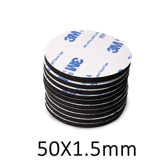 10-100pcs 3M Strong Pad Mounting Tape Double Sided Adhesive Acrylic Foam Tape Two Sides Mounting Sticky Tape Black Multiple size