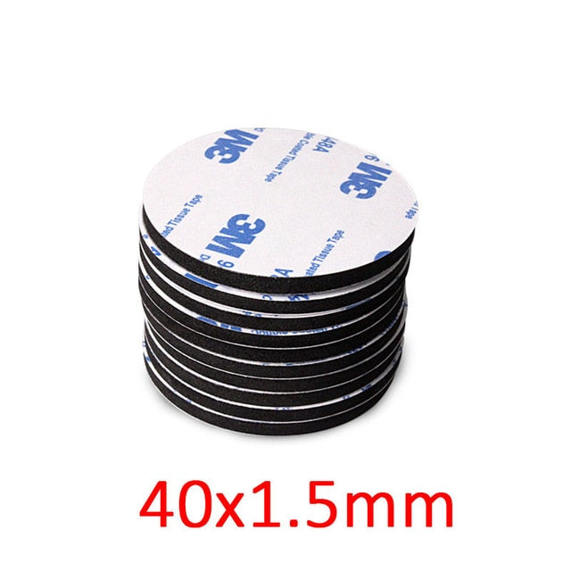 10-100pcs 3M Strong Pad Mounting Tape Double Sided Adhesive Acrylic Foam Tape Two Sides Mounting Sticky Tape Black Multiple size