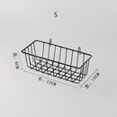 Home Wall Decoration Ins Iron Grid Decor Frame Hanging Rack Wall Display Art Storage Box Basket Mesh Shelf Rack Holder Organizer
