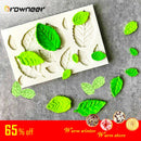 Baum-Ahornblatt-Form-Silikon-Fondant-Kuchen-Dekorationswerkzeuge Schokoladen-Backform 3D-Sugarcraft-Harz-Ton-selbstgemachte Backformen