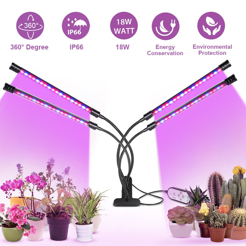 LED Grow Light USB Phyto Lamp Full Spectrum Grow Tent Kit completo Phytolamp para plantas Plántulas Flores Caja de cultivo interior