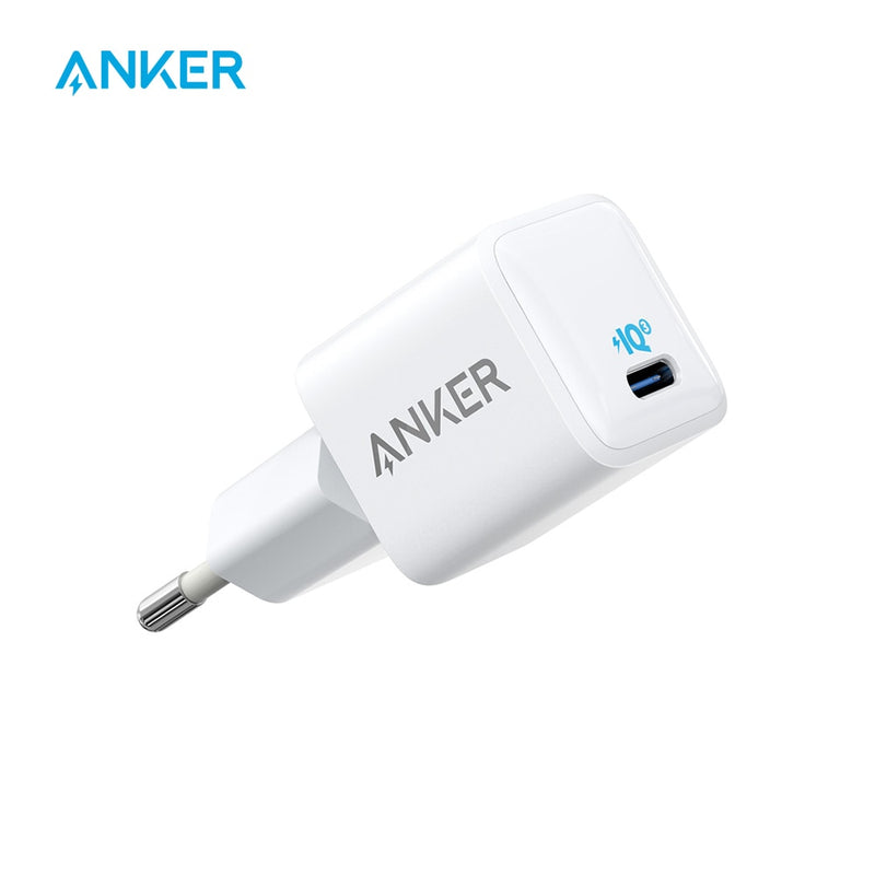 Cargador Anker Nano para iPhone, cargador rápido compacto duradero PIQ 3.0 de 20 W, cargador USB-C PowerPort III para la serie iPhone 12