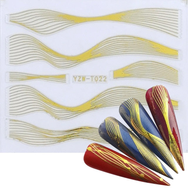 1 Blatt 3D-Nagelaufkleber Blume Brief Design gemischte Muster Nail Art Transfer Aufkleber Decals Nail Art DIY Design Dekoration