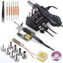 750W SMD Rework Lötstation 2 in 1 Heißluftlötkolben LCD Digitalanzeige Schweißstation für BGA PCB IC Repair 8898