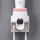 Creative Wall Mount Automatic Toothpaste Dispenser Bathroom Accessories Waterproof Lazy Toothpaste Squeezer Toothbrush Holder