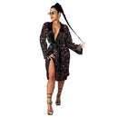 hirigin Aesthetic Cardigan Long Sleeve Midi Bandage Dress Money Pajamas Fall Clothes for Women 2020 Fashion Sexy Lounge Wear