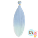 Cataleya Doll Bjd DIY High Temperature Fiber 1 Pcs 15cm * 100cm And 25*100cm Wig Gradually Color Hair Weaving