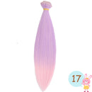 Cataleya Doll Bjd DIY High Temperature Fiber 1 Pcs 15cm * 100cm And 25*100cm Wig Gradually Color Hair Weaving