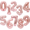 40Inch Big Foil Birthday Balloons Helium Number Balloon 0-9 Happy Birthday Wedding Party Decorations Shower Large Figures Globos