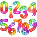 40Inch Big Foil Birthday Balloons Helium Number Balloon 0-9 Happy Birthday Wedding Party Decorations Shower Large Figures Globos
