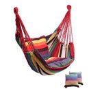 Portable Hammock Chair Canvas Bed Hammocks Garden Swing Hanging Leisure Lazy Rope Chair Swing Indoor Bedroom Seat Camping
