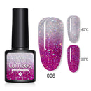 LEMOOC 8.0ml UV Gel Nail Polish Thermal Glitter Gel Polish Color-changing Gel Varnish Nail Art Gel varnish