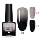 LEMOOC 8.0ml UV Gel Nail Polish Thermal Glitter Gel Polish Color-changing Gel Varnish Nail Art Gel varnish