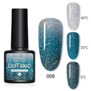LEMOOC 8.0ml UV Gel Nail Polish Thermal Glitter Gel Polish Color-changing Gel Varnish Nail Art Gel varnish