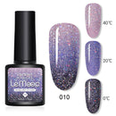 LEMOOC 8.0ml UV Gel Nail Polish Thermal Glitter Gel Polish Color-changing Gel Varnish Nail Art Gel varnish